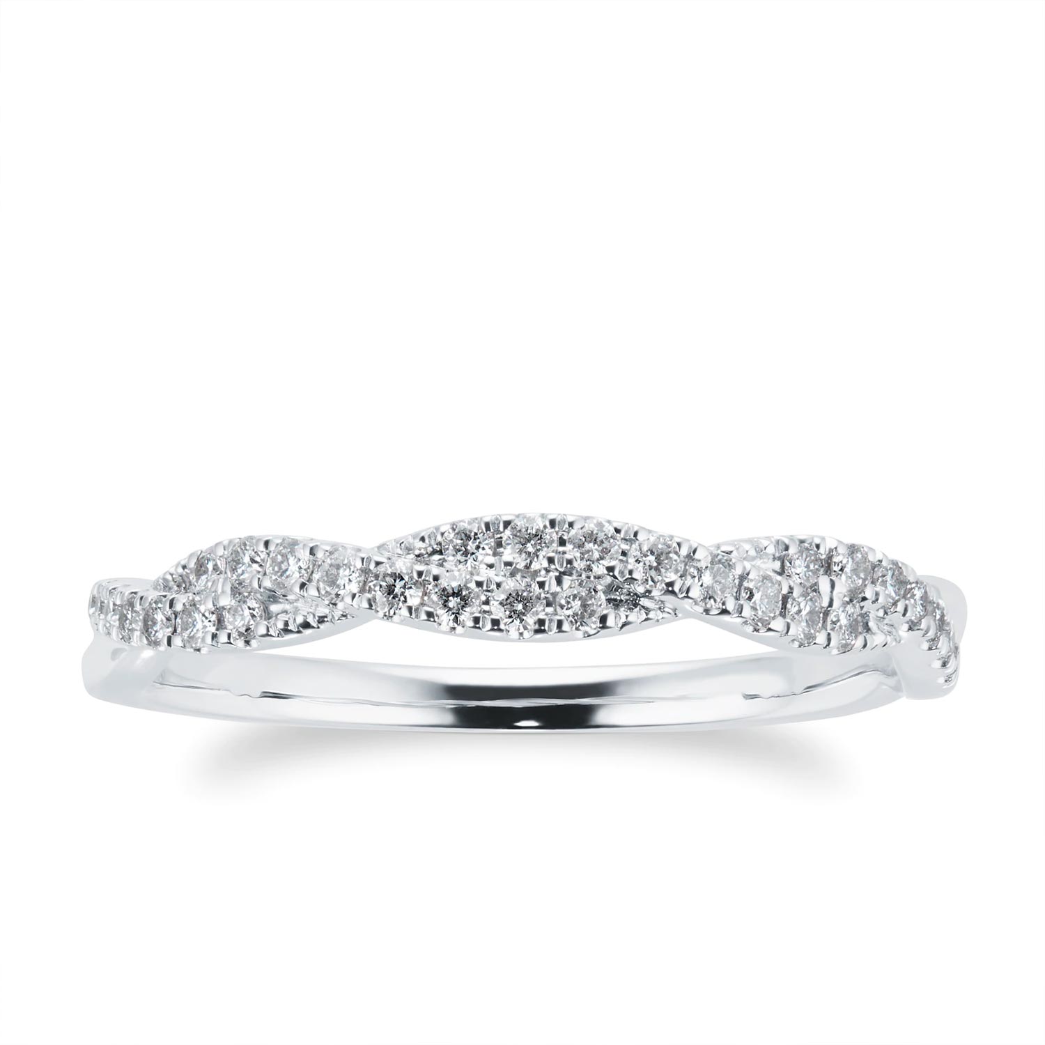 Diamond Twist Eternity Ring - 0.20ct - Image 4