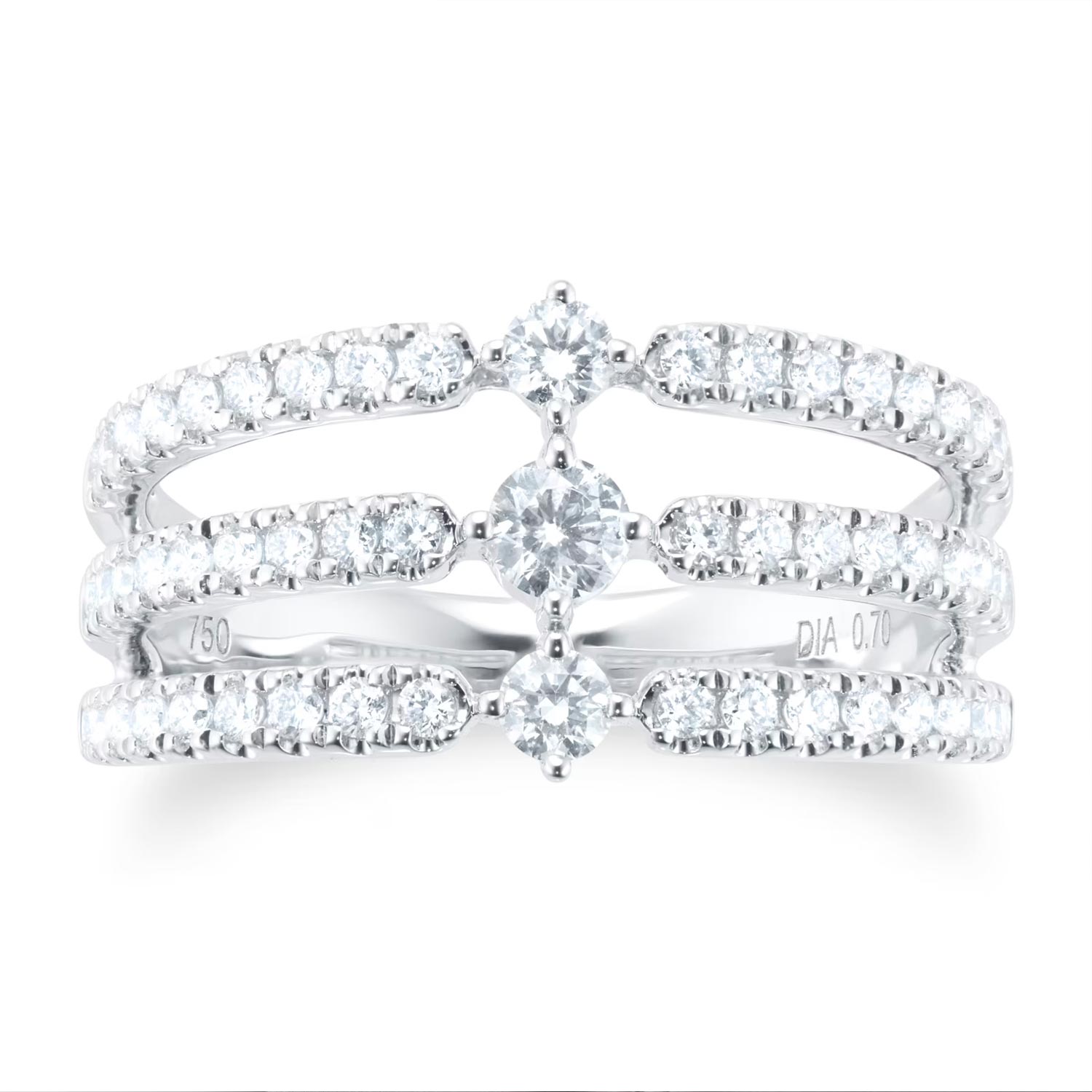 Triple Band Diamond Ring - 0.70ct - Image 4