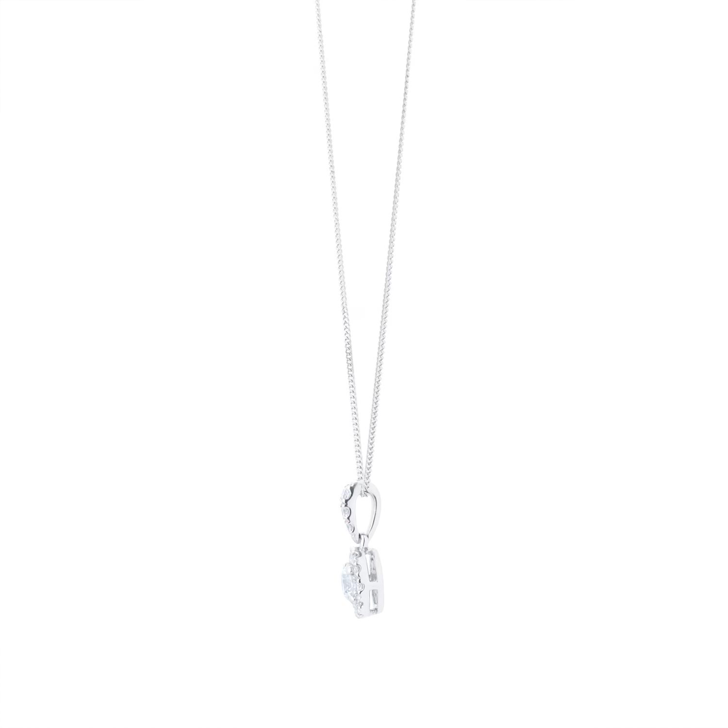 Round Halo Pendant 0.40cttw - Image 4